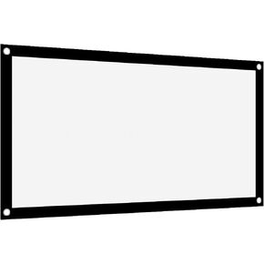 40 INCH Projection Screen, Note THE Size, 40inch Projection Curtain Screen, 16:9 40in Projection Screen Thicken Portable Non Crease Foldable Soft White Polyester Projector Curtain in Saudi Arabia