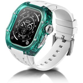 Rugged Case with Band for Apple Watch Ultra 2/1 49mm, Translucent Heavy Duty Case with Military Sport Strap for Men, Tactical Grade Shockproof Bumper Cover for iWatch, G-WR in Saudi Arabia