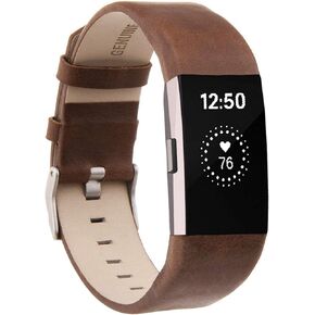 Compatible for Fitbit Charge 2 Bands, VOMA Genuine Leather Replacement Wristband Strap for Fitbit Charge 2 HR Women Men