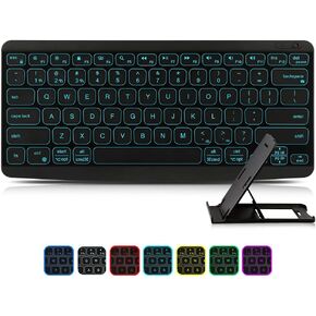 Wireless Bluetooth Keyboard, Keyboard for iPad, 7-Colors Backlit, Portable Rechargeable Keyboard for iOS iPhone/iPad 9.7/ iPad Pro/New iPad 2018/iPad Air,Samsung Android Tablets,Windows in Kuwait