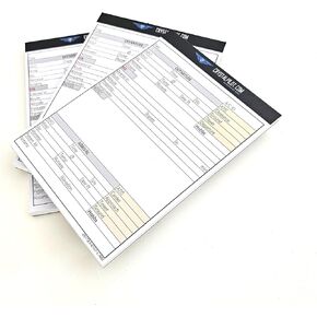 Crystal Pilot VFR-IFR Flight Notepad For Pilot Kneeboard - Vital Aviation Kneeboard Flight Bag Accessory For Your Travel Bag - Organized Pilot Kneeboard Notepad - 3 Pack in Saudi Arabia