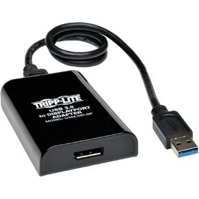 Tripp Lite USB 3.0 SuperSpeed to DisplayPort Dual-Monitor External Video Graphics Card Adapter, 512 MB SDRAM, 4K x 2K (U344-001-DP-4K) in Saudi Arabia