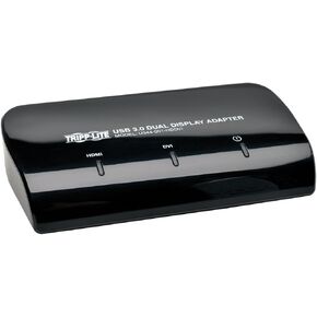 Tripp Lite USB 3.0 SuperSpeed to VGA-DVI Adapter 512MB SDRAM - 2048x1152,1080P(U344-001-R),Single Monitor,Black in Saudi Arabia