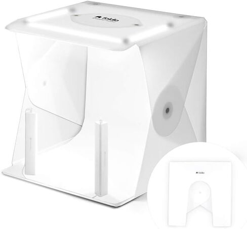 Foldio2 Plus + Extra Lights (15inch Lightbox for Product Photography with Extra Lights / 15" x 15" / Portable Studio, Dimmable LED Chips, CRI 97+, Background Sheet Included) in Saudi Arabia