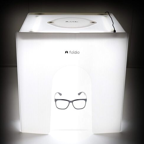 Foldio2 Plus + Extra Lights (15inch Lightbox for Product Photography with Extra Lights / 15" x 15" / Portable Studio, Dimmable LED Chips, CRI 97+, Background Sheet Included) in Saudi Arabia
