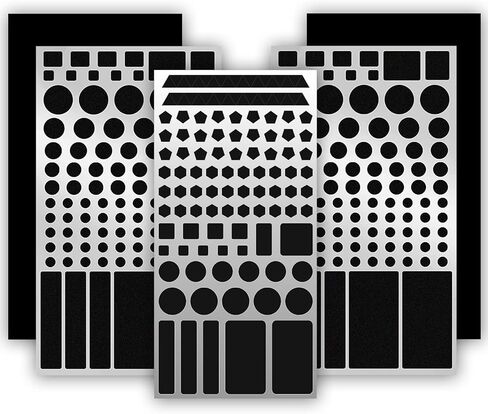 5 ورقات ملصقات لحجب ضوء LED، 3 قطع و2 غير مقطوعة، ملصقات تعتيم للالكترونيات مثل شاشة التلفزيون والكمبيوتر ومكيف الهواء، ملصقات غطاء الضوء الالكترونية، ملصقات تعتيم الضوء، اضواء سوداء in Kuwait