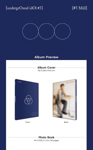OnlyOneOf undergrOund idOl #5 Mill CD+60p PhotoBook+1p PhotoCard+Tracking Sealed in Saudi Arabia