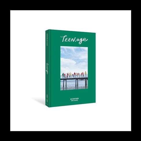 SEVENTEEN TEEN, AGE Reissue 2nd Album CD+Folding poster on pack+Photobook+Lyrics paper+Photocard+Portrait desktop stand+Name sticker+Tracking Sealed SVT (Green Version) in Saudi Arabia