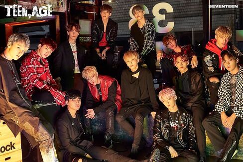 SEVENTEEN TEEN, AGE Reissue 2nd Album CD+Folding poster on pack+Photobook+Lyrics paper+Photocard+Portrait desktop stand+Name sticker+Tracking Sealed SVT (Green Version) in Saudi Arabia