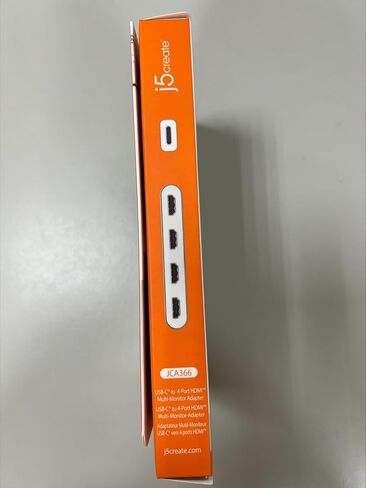 j5create USB-C to 4 Port HDMI Adapter Hub- Multi Monitor Splitter - Support 4 1080p 60Hz Displays - Compatible with Type-C MacBook and Windows Laptop (JCA366) in Saudi Arabia
