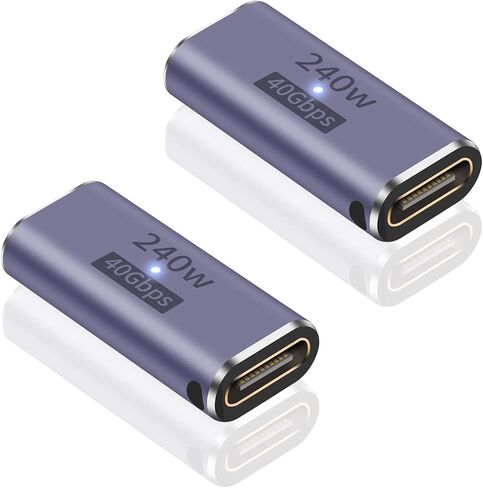 محول موسع Poyiccot USB C بسرعة 40 جيجابت في الثانية، 2 حزمة USB C ذكر إلى أنثى محول تمديد 8K@60 هرتز، USB C PD 100W نوع C موسع يدعم USB 4 Thunderbolt 4 موصل لجهاز MacBook Pro، محطة إرساء in Kuwait