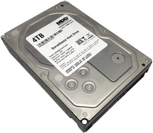 MaxDigitalData 4TB 64MB Cache 7200PM SATA 6.0Gb/s 3.5" Internal Surveillance CCTV DVR Hard Drive (MD4000GSA6472DVR) - w/ 2 Year Warranty (Renewed) in Saudi Arabia