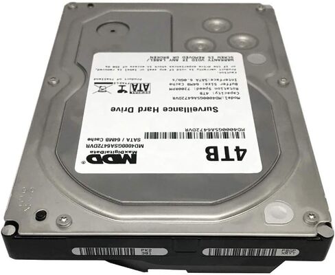 MaxDigitalData 4TB 64MB Cache 7200PM SATA 6.0Gb/s 3.5" Internal Surveillance CCTV DVR Hard Drive (MD4000GSA6472DVR) - w/ 2 Year Warranty (Renewed) in Saudi Arabia