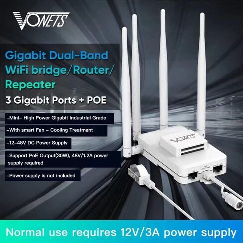 Vonets VAP11N-300 2.4GHz Mini WiFi Bridge Ethernet/WLAN to LAN Adapter/WLAN Repeater 300Mbps 802.11b/g/n for Network Devices that Need WiFi Connection with Access Point Function in Saudi Arabia
