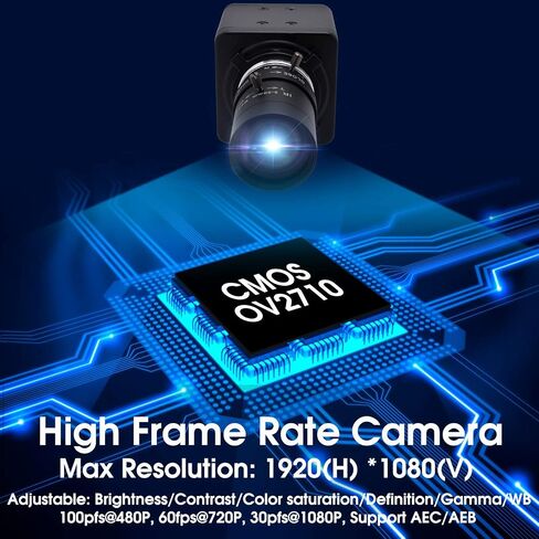 SVPRO HD USB Camera 1080P with 5-50mm Zoom Lens,10X Optical Zoom USB Web Camera Manual Focus with CMOS OV2710 Sensor,High Speed 100fps/60pfs/30fps Video Camera for PC Computer,Laptop in Kuwait