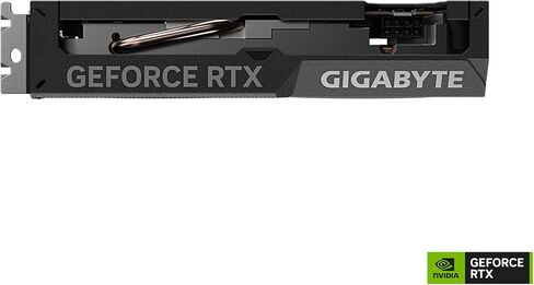 جيجابايت بطاقة رسومات جيفورس RTX 4060 ويندفورس OC 8G، مروحتان ويندفورس، 8GB 128-bit GDDR6، بطاقة فيديو GV-N4060WF2OC-8GD in Saudi Arabia