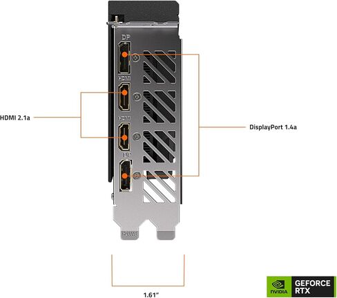 جيجابايت بطاقة رسومات جيفورس RTX 4060 ويندفورس OC 8G، مروحتان ويندفورس، 8GB 128-bit GDDR6، بطاقة فيديو GV-N4060WF2OC-8GD in Saudi Arabia