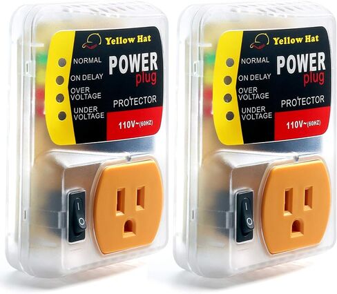 Surge Protector,Voltage Protector for Home Appliance 110V 15A 2200W 1 Pack | Multi Function, Indicator Light, Plug with Protection Wall Mount, Power Suppressor for Refrigerator/TV/PC in Kuwait