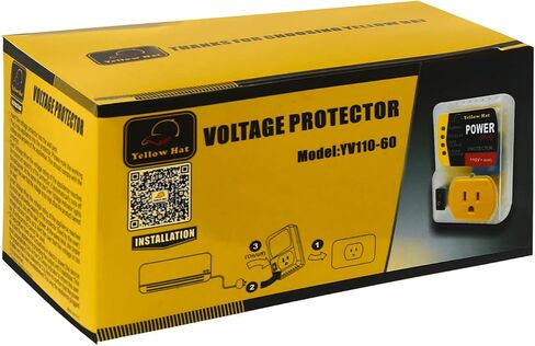 Surge Protector,Voltage Protector for Home Appliance 110V 15A 2200W 1 Pack | Multi Function, Indicator Light, Plug with Protection Wall Mount, Power Suppressor for Refrigerator/TV/PC in Kuwait