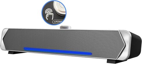 MARBOO Computer Speakers for Desktop Monitors，Bluetooth Computer Soundbar，High-Fidelity Stereo Sound，USB-Powered bar Speaker，Suitable for Desktop Computers, laptops, Tablets and Smartphones. in Kuwait