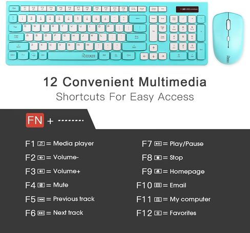 Wireless Keyboard and Mouse Combo Silent for Office and Home(Purple) | 2.4G Full Size Silent Cordless Keyboard with Tilt Legs,3-Level DPI Quiet Mouse,for Windows/Mac OS/Desktop/Laptop/PC in Kuwait