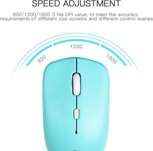 Wireless Keyboard and Mouse Combo Silent for Office and Home(Purple) | 2.4G Full Size Silent Cordless Keyboard with Tilt Legs,3-Level DPI Quiet Mouse,for Windows/Mac OS/Desktop/Laptop/PC in Kuwait