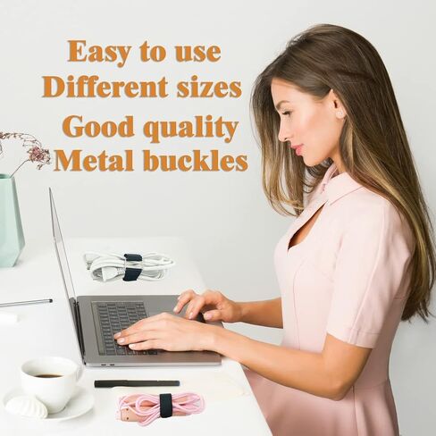 مجموعة اربطة كيبلات قابلة لاعادة الاستخدام مكونة من 32 قطعة (8 انش - 12 انش - 18 انش - 26 انش - 32 انش)، اشرطة تثبيت بخطاف متعددة الاغراض قابلة للتعديل مع مشبك معدني للحفاظ على الاسلاك منظمة ومرتبة in Kuwait