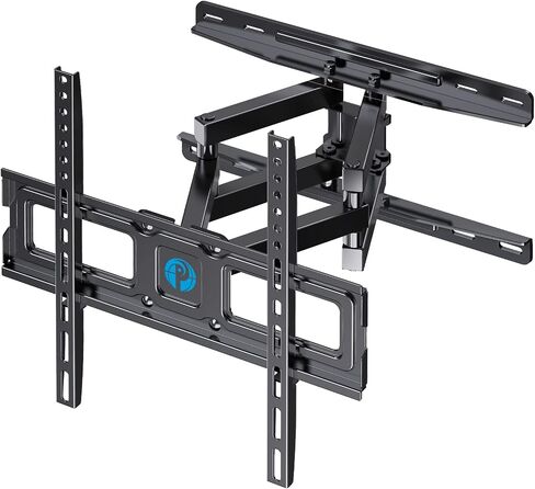 TV Wall Mount Full Motion Articulating Swivel Extension for Most 26-65 Inch Flat Curved TVs with Max VESA 400x400mm up to 88lbs, Wall Mount TV Bracket fits 12,16 inch Wood Stud by Pipishell in Saudi Arabia