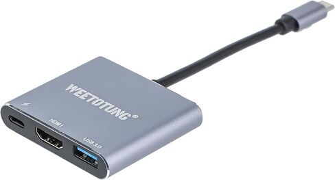 WEETOTUNG USB Type-c 3.1 hub to USB 3.0 + PD + HDMI 4K محول فيديو ومحول صوت لأجهزة الكمبيوتر المحمولة USB من النوع c وأجهزة Macbooks وNintendo Switch in Kuwait