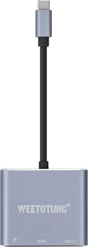 WEETOTUNG USB Type-c 3.1 hub to USB 3.0 + PD + HDMI 4K محول فيديو ومحول صوت لأجهزة الكمبيوتر المحمولة USB من النوع c وأجهزة Macbooks وNintendo Switch in Kuwait
