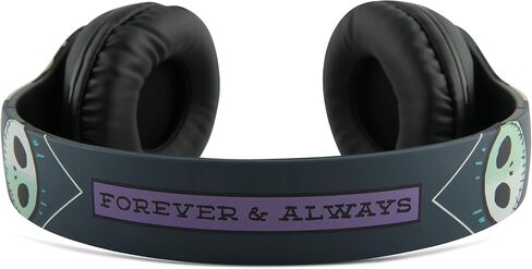Disney Nightmare Before Christmas Glow in The Dark Bluetooth Headphones Over Ear, Wireless and Wired Foldable Headset Built-in Microphone - Tim Burton Jack Skellington & Sally - Adults Kids in Kuwait