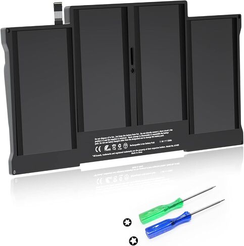 A1466 Battery For MacBook Air Battery Replacement 13 inch (A1466 2012 - 2015 and 2017) (A1369 2010-2011) - A1377 A1405 A1496 Universal Battery for 13-Inch Macbook Air [7.6V/55W/7200mAh with Warranty] in Saudi Arabia