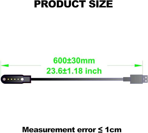 ديسونج كابل شحن يو اس بي مغناطيسي بـ4 دبابيس 7.62 للساعة الذكية T92 in Kuwait