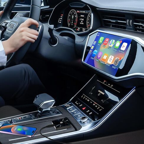 محول CarPlay اللاسلكي، دونجل سيارة لاسلكي لسيارات تشغيل السيارة السلكية OEM من 2015 وiPhone iOS 10+، التوصيل والتشغيل in Saudi Arabia