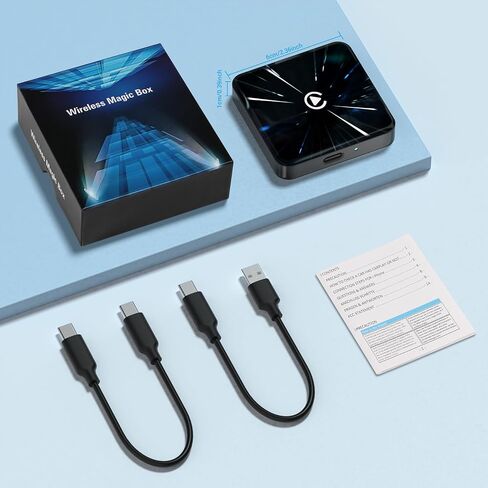 محول CarPlay اللاسلكي، دونجل سيارة لاسلكي لسيارات تشغيل السيارة السلكية OEM من 2015 وiPhone iOS 10+، التوصيل والتشغيل in Saudi Arabia