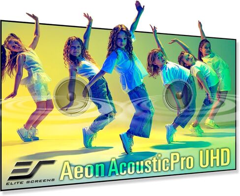 شاشات Elite من سلسلة Aeon AUHD، مقاس 150 بوصة بنسبة 16:9، وإطار ثابت للمسرح المنزلي بدقة 4K، وشاشة عرض خالية من الحواف بدون حدود، وشاشة عرض منسوجة شفافة ومثقبة، AR150H2-AUHD in Kuwait