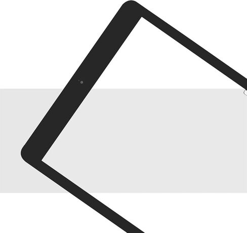 for iPad 5 9.7" 2017 A1822 A1823/ iPad Air 1st A1474 A1475 A1476 Touch Screen Replacement Parts（No Home Button） Front Glass Panel（No LCD） with Repair Kits & Screen Protector (Black) in Saudi Arabia
