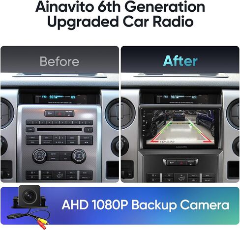 9 Inch (2G+32G) 5G WiFi 8 Core 48EQ Airplay Car Stereo Radio for Ford F150 2009-2012 Carplay Android Auto Android 12 Support Mirroring Backup 1080P SWC in Kuwait