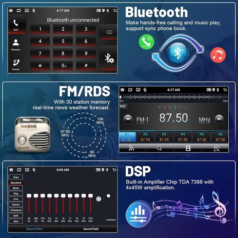 لراديو Ford F-150 F150 2008-2014، Roinvou 2+32G Android 11 CarPlay Car Stereo مع Android Auto 9 بوصة شاشة تعمل باللمس بلوتوث مستقبل صوت السيارة يدعم وصلة المرآة GPS WiFi SWC كاميرا احتياطية RDS DSP in Kuwait
