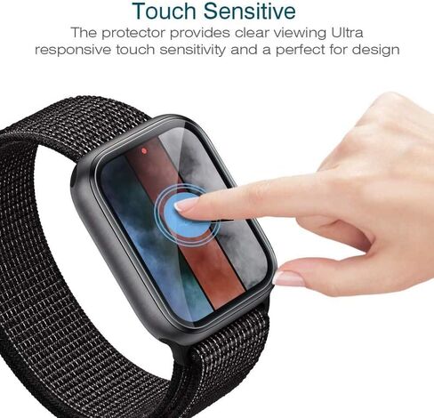 LK 6 Pack Screen Protector Compatible with Apple Watch Series 6 5 4 SE 44mm Series 7 45 mm Flexible TPU HD Clear Film Bubble-Free (UF-010) in Kuwait