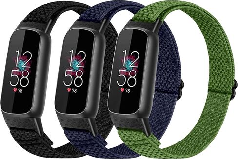 TumpCez Elastic Nylon Bands Compatible with Fitbit Luxe Bands for Women Men,Stretchy Adjustable Breathable Comfortable Sports Replacement Straps Wristband for Fitbit Luxe in Saudi Arabia