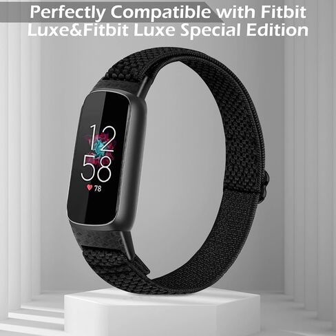 TumpCez Elastic Nylon Bands Compatible with Fitbit Luxe Bands for Women Men,Stretchy Adjustable Breathable Comfortable Sports Replacement Straps Wristband for Fitbit Luxe in Saudi Arabia