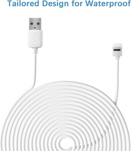 كابل تمديد طاقة USB إلى النوع C بطول 30 قدم/9 متر متوافق مع كاميرا Wyze Battery Cam Pro، سلك تمديد USB مقاوم للطقس MSAFF للشحن المستدام in Kuwait