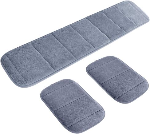 AUHOKY 2 Sets Ergonomic Computer Wrist Pad - Long & Short Size Combination Keyboard Rest Elbow Support Mat for Office, Desktop, Working, Gaming - Memory Foam Relieve Elbow Pain (Gray) in Kuwait