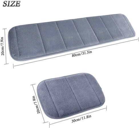 AUHOKY 2 Sets Ergonomic Computer Wrist Pad - Long & Short Size Combination Keyboard Rest Elbow Support Mat for Office, Desktop, Working, Gaming - Memory Foam Relieve Elbow Pain (Gray) in Kuwait