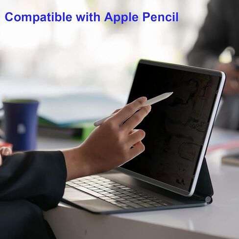 واقي شاشة خصوصية Mamol مغناطيسي iPad Pro 12.9 بوصة لجهاز Apple iPad Pro 12.9 بوصة الجيل السادس والخامس والرابع والثالث 2022 2021 2020 2018، فلتر خصوصية وهج الضوء الأزرق قابل للإزالة وإعادة الاستخدام ومضاد للتجسس، شاشة خاصة عالية الحساسية وخالية من الفقاعا in Kuwait