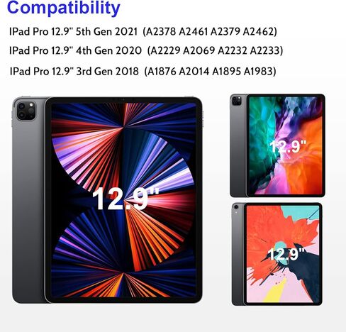 واقي شاشة خصوصية Mamol مغناطيسي iPad Pro 12.9 بوصة لجهاز Apple iPad Pro 12.9 بوصة الجيل السادس والخامس والرابع والثالث 2022 2021 2020 2018، فلتر خصوصية وهج الضوء الأزرق قابل للإزالة وإعادة الاستخدام ومضاد للتجسس، شاشة خاصة عالية الحساسية وخالية من الفقاعا in Kuwait