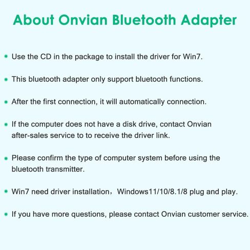 محول USB بلوتوث 5.0 من Onvian لجهاز الكمبيوتر طويل المدى 100 متر محول دونجل الصوت اللاسلكي للكمبيوتر ويندوز 10/8.1/8/7 يدعم أجهزة الكمبيوتر المكتبية لاب توب سماعات الرأس اللاسلكية لوحة المفاتيح ماوس in Kuwait