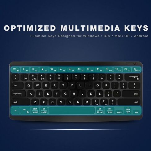 Wireless Bluetooth Keyboard, Keyboard for iPad, 7-Colors Backlit, Portable Rechargeable Keyboard for iOS iPhone/iPad 9.7/ iPad Pro/New iPad 2018/iPad Air,Samsung Android Tablets,Windows in Kuwait