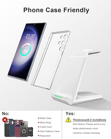 ADADPU 3 in 1 Wireless Charging Station for Samsung Galaxy Devices in Kuwait